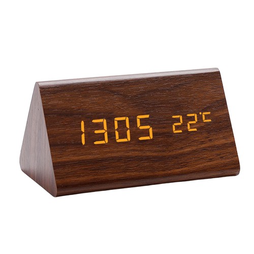 Wooden digital alarm clocks - digital,