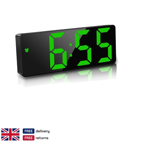 Led digital desk clock auto - led,
