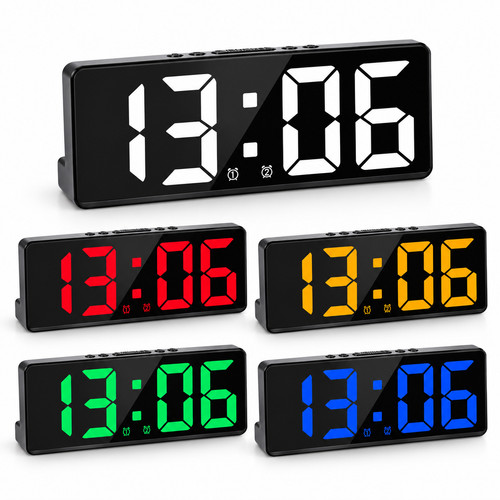 Led digital mirror - led, alarm