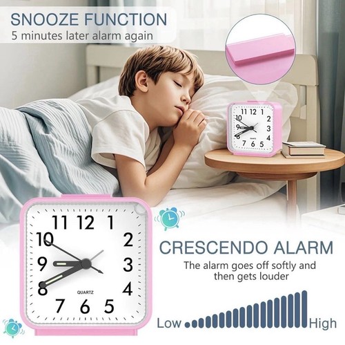 Non ticking silent alarm clock - non,