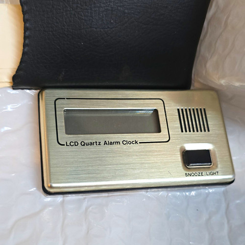 Digital lcd quartz alarm clock - lcd,