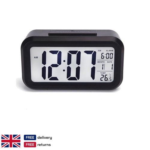 Black digital alarm - alarm, clock