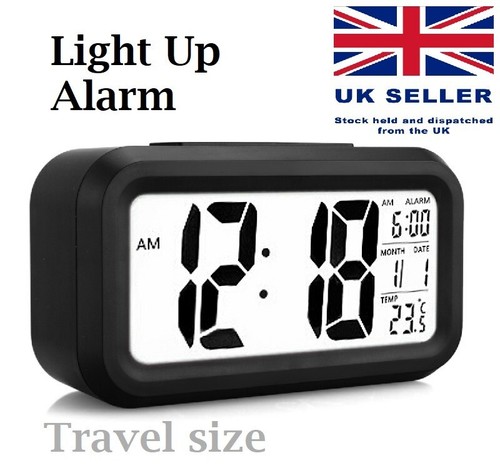 Digital alarm clock - clock, w/