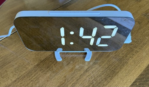 Digital led mirror alarm - led, clock
