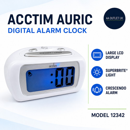 Acctim auric digital alarm - acctim,
