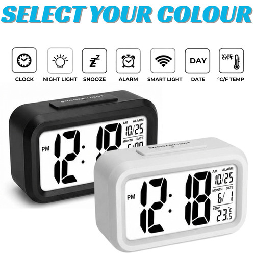 Digital alarm clock lcd smart - alarm,