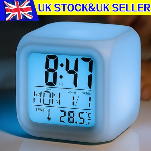 Led digital silent alarm - led,
