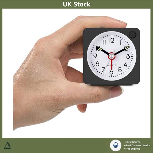 Silent mini travel alarm clock - silent,