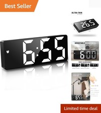 Sleek LED Digital Alarm Clock