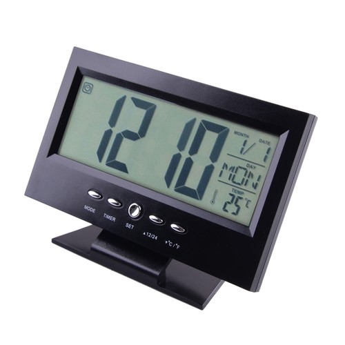 Digital led day clock alarm - 8",