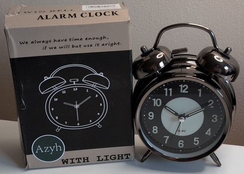 Azyh twin bell alarm clock - bell,