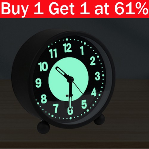 Silent bedside alarm - silent, clock